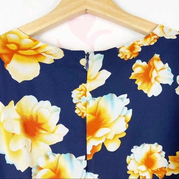 Betsey Johnson Bambi Floral Ruffle Bell Sleeves Dress 4 - Picture 9 of 13